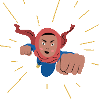 Feminism Hero Sticker by Percolate Galactic