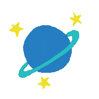Mikahely planeta estrela planetinha bymika Sticker