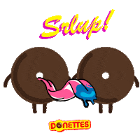 challenge tongue Sticker by Donettes