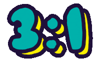 3-1 Soccer Sticker