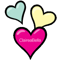 Three Hearts Love Sticker by ClaireaBella