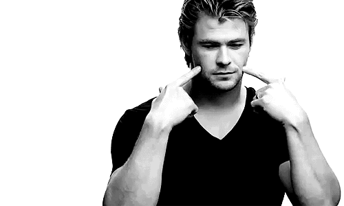 black and white smile GIF