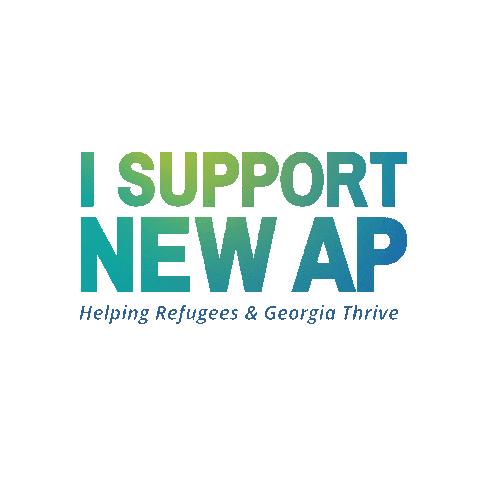 newamericanpathways atlanta georgia thrive refugees Sticker