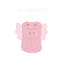 Flying Pig Sticker by PositivelyPigasus