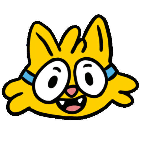 Cat Smile Sticker by Esmile Studio