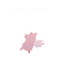 Flying Pig Sticker by PositivelyPigasus