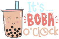 Boba Tea Food Sticker