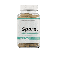 sporelifesciences fitness health natural mushroom Sticker