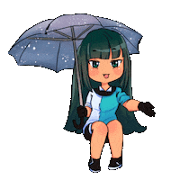 Lunime anime girl games life Sticker