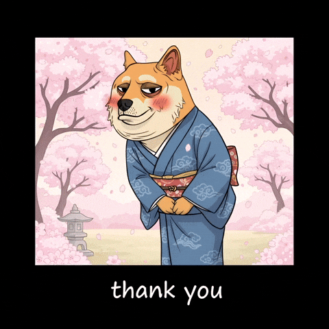 Shiba Inu Thank You GIF by Doge Pound