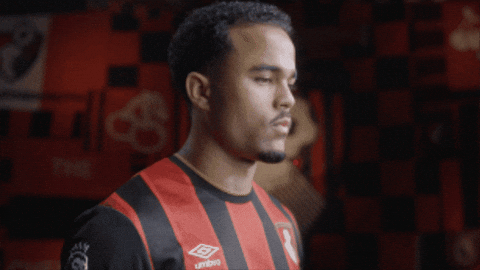 Justin Kluivert Arms Out GIF by AFC Bournemouth
