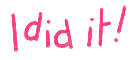 I Did It Yes Sticker by Catharina Stewart