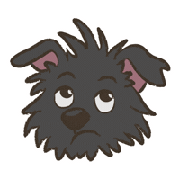 Cartoon Dog Sticker