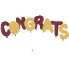 Gold Congrats Sticker by Florida State University