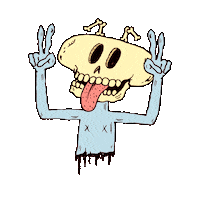 Animation Skull Sticker by Mr Tronch