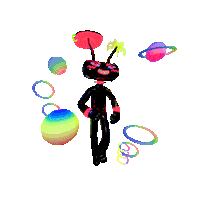 Party Rainbow Sticker by Mr Tronch