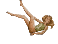 yzawuthrich dancing girl water woman Sticker