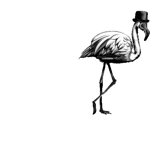 siredmondgin cocktail gin flamingo moonwalk Sticker