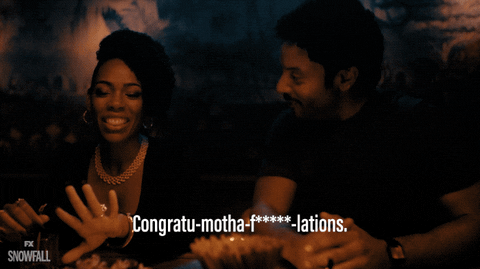 Congratulations Congrats GIF by Snowfall