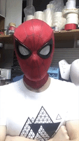 Custom Spider-Man Costume Features Adjustable Eyes