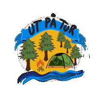 susifrozt summer fire trip camping Sticker