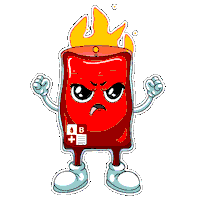 Angry Donor Sticker by Aleksandr