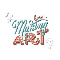 Art Typography Sticker