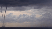 Two Waterspouts Form Off Ligurian Coast