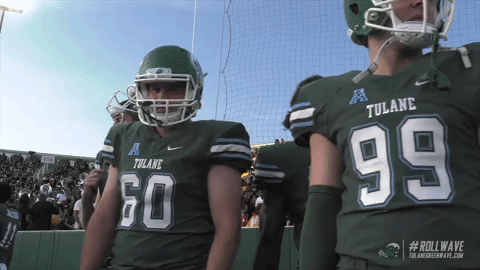 greenwave giphygifmaker football athletics tulane GIF