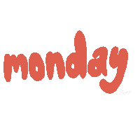 Days Of The Week Monday Sticker by Texas Tech University RISE