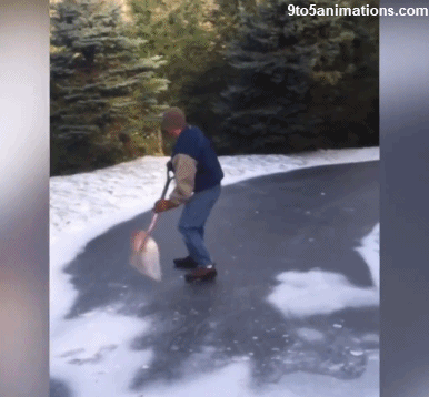 snow fail GIF