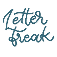 Lettering Freak Sticker