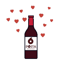 Wine Love Sticker by PostaBorhaz