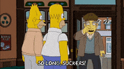 homer simpson goodbye GIF