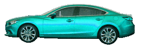 Rainbow Car Sticker by dalvago