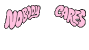 I Dont Care No Sticker by Chris Piascik