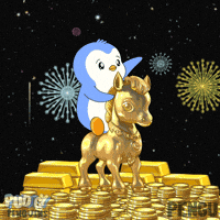 New Year Penguin GIF by Pudgy Penguins