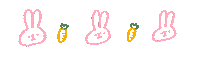 nagitoplum_ うさぎ ゆるい ピンク オレンジ Sticker