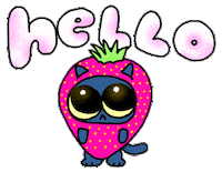 Cat Hello Sticker by Originals