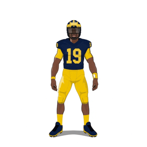 Go Blue GIF by SportsManias