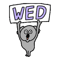 Wednesday Morning Sticker by aicopan