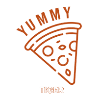 tigerwfp pizza yummy tiger wood fire pizza tigerwfp Sticker