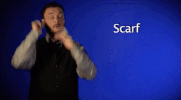sign language scarf GIF by Sign with Robert