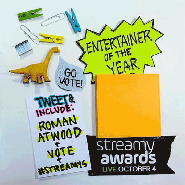 roman atwood GIF by The Streamy Awards