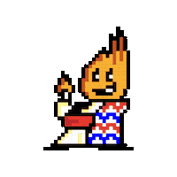 FFSJ fogueres pixelfogueres ffsj fogueres26 Sticker