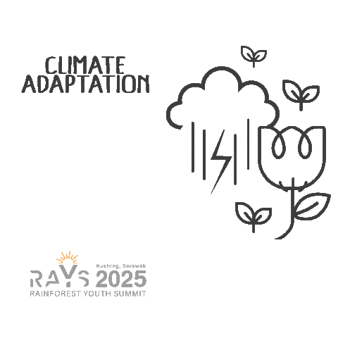 Activism Rays Sticker by RAINFOREST YOUTH SUMMIT