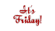 Its Friday Sticker by OpticalArtInc.