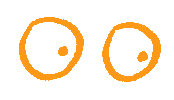 eyes Sticker by Kat Schneider