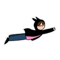 Illustration Fly Sticker