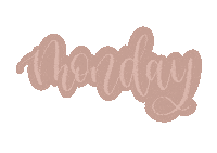 Monday Lettering Sticker